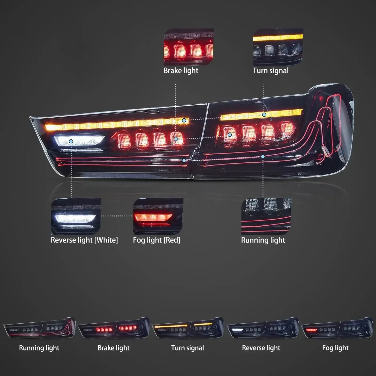 CSL Style Laser Taillights V2 - BMW G80 M3 & G20 3 Series