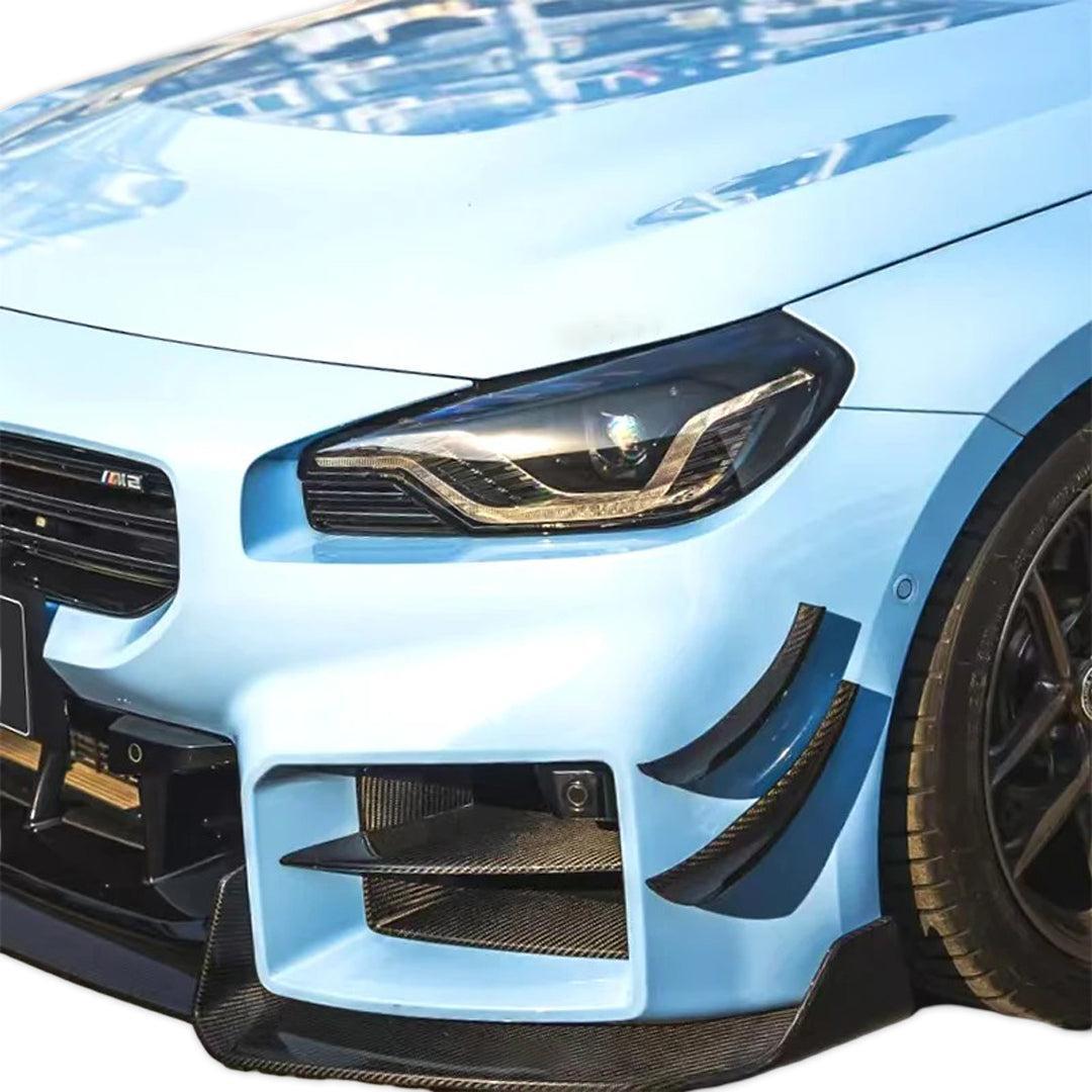 AD Style Carbon Fiber Front Canard Set - BMW G87 M2