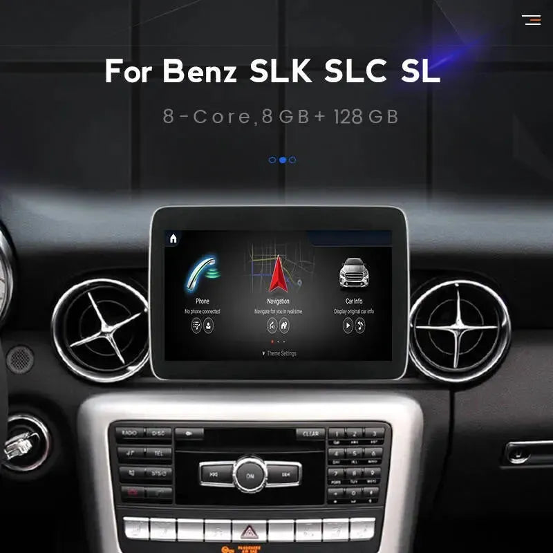 Apple CarPlay & Android Auto Android Screen Upgrade - Mercedes Benz SLK & SLC & SL Class R172 & R231
