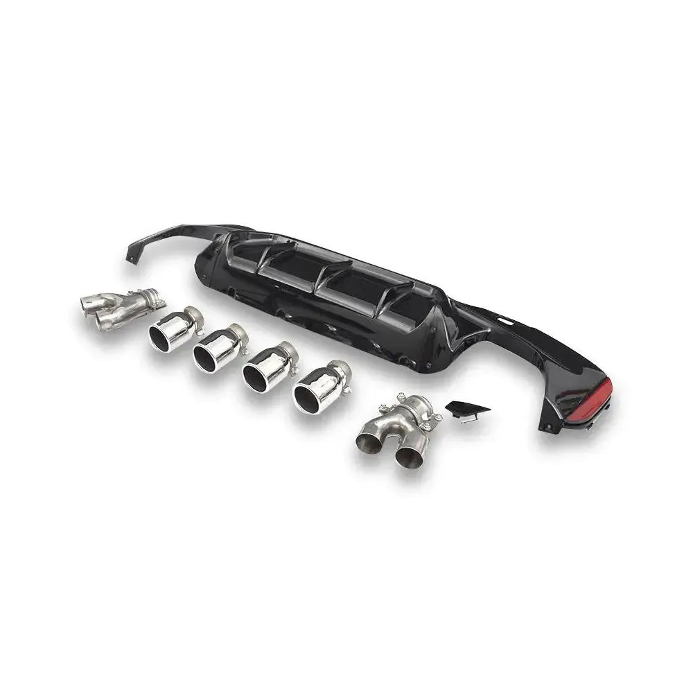 PP Rear Diffuser w/ Exhaust tips - BMW G30 / G38 5 Series