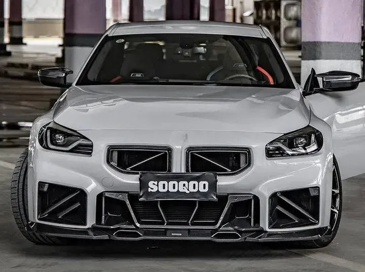 SQ Style Carbon Fiber Front Lower Grille Frame - BMW G87 M2