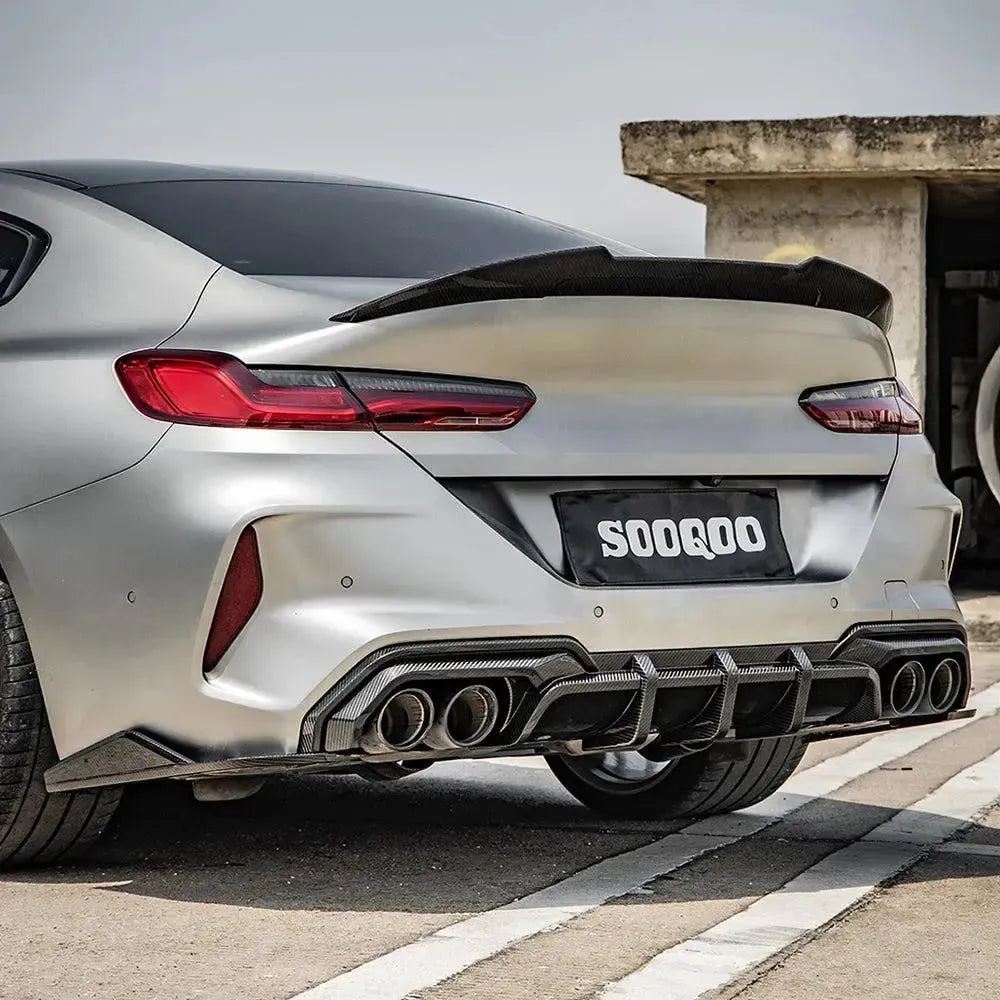 SQ Style Carbon Fiber Rear Diffuser - BMW F91/F92/F93 M8