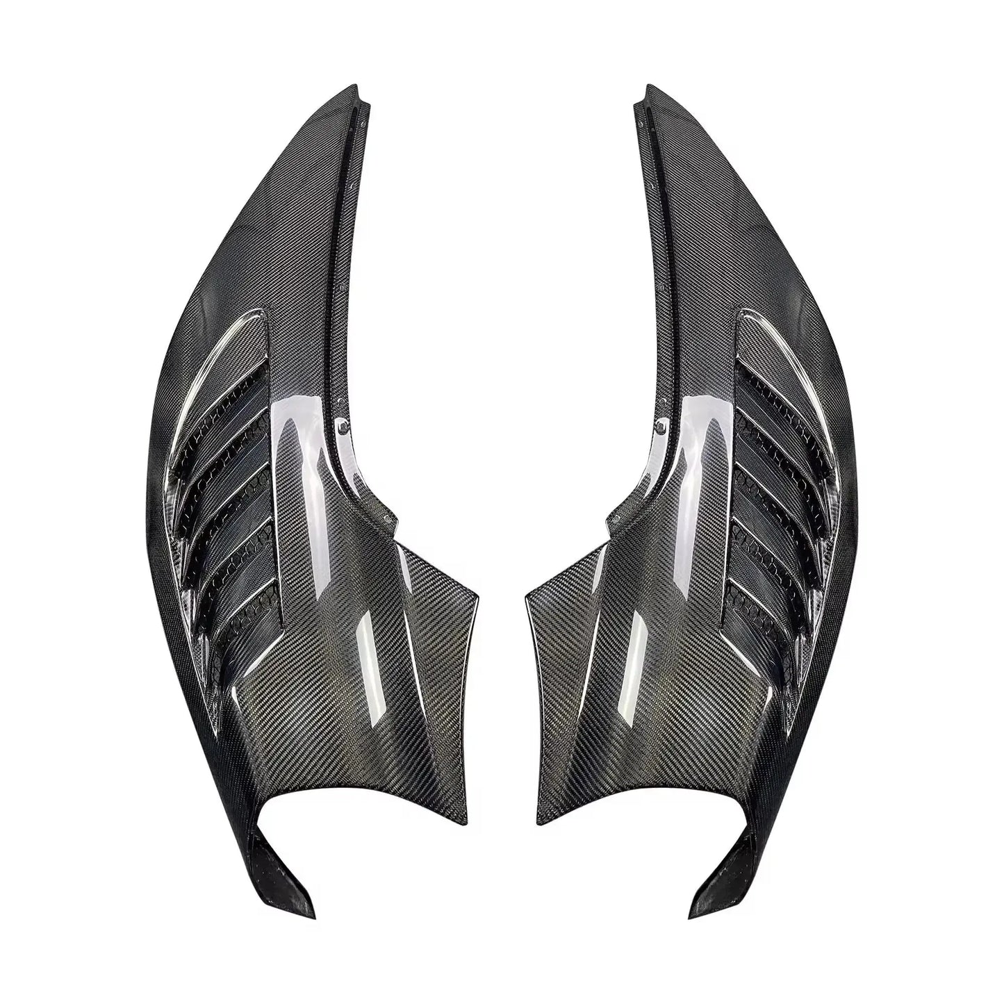 V Style Carbon Fiber Front Side Fenders - McLaren 720S