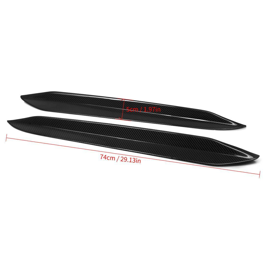 MP Style Carbon Fiber Rear Window Inserts - BMW G06 X6 & F96 X6M