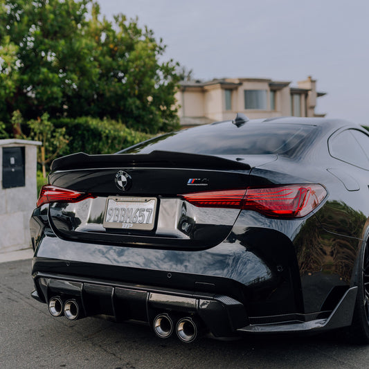 PSM Style High Kick Carbon Fiber Trunk Spoiler - BMW G82 M4 & G22 4 Series