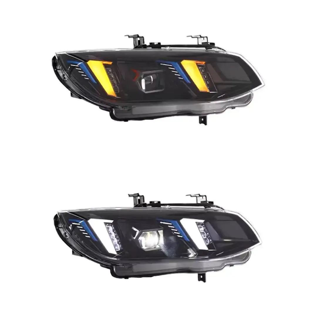 Snake Eye Style LED Headlight with White/Yellow DRL - BMW E92 & E93 M3 & 3 Series
