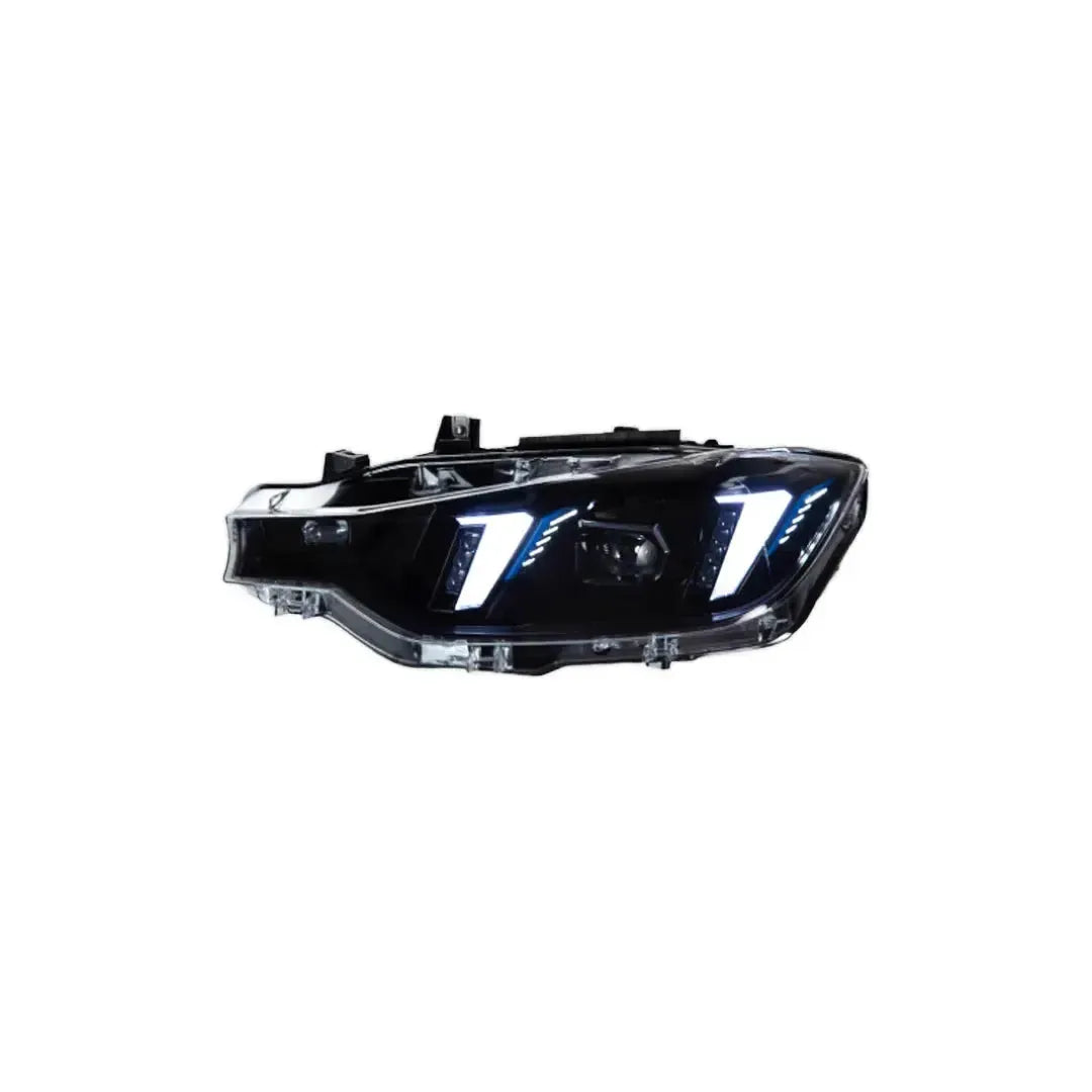 Snake Eye Style LED Headlight with White/Yellow DRL - BMW F80 M3 & F30 3 Series