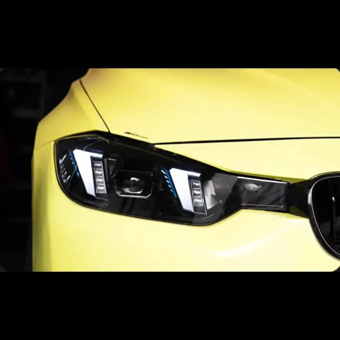 Snake Eye Style LED Headlight with White/Yellow DRL - BMW F80 M3 & F30 3 Series