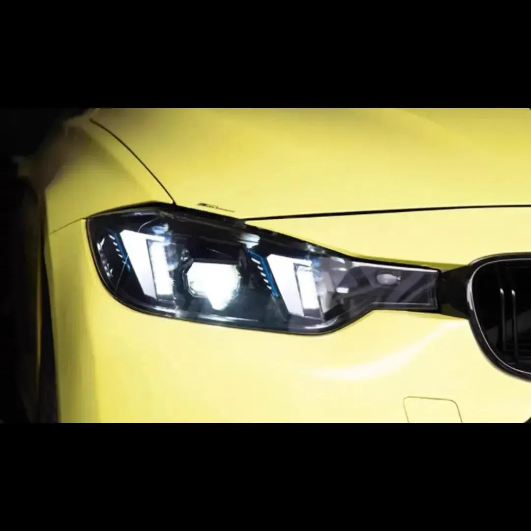 Snake Eye Style LED Headlight with White/Yellow DRL - BMW F80 M3 & F30 3 Series