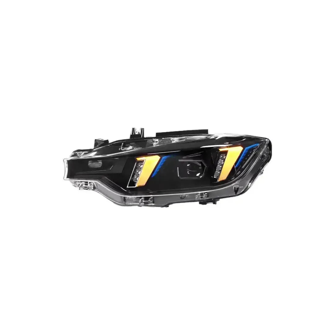 Snake Eye Style LED Headlight with White/Yellow DRL - BMW F80 M3 & F30 3 Series