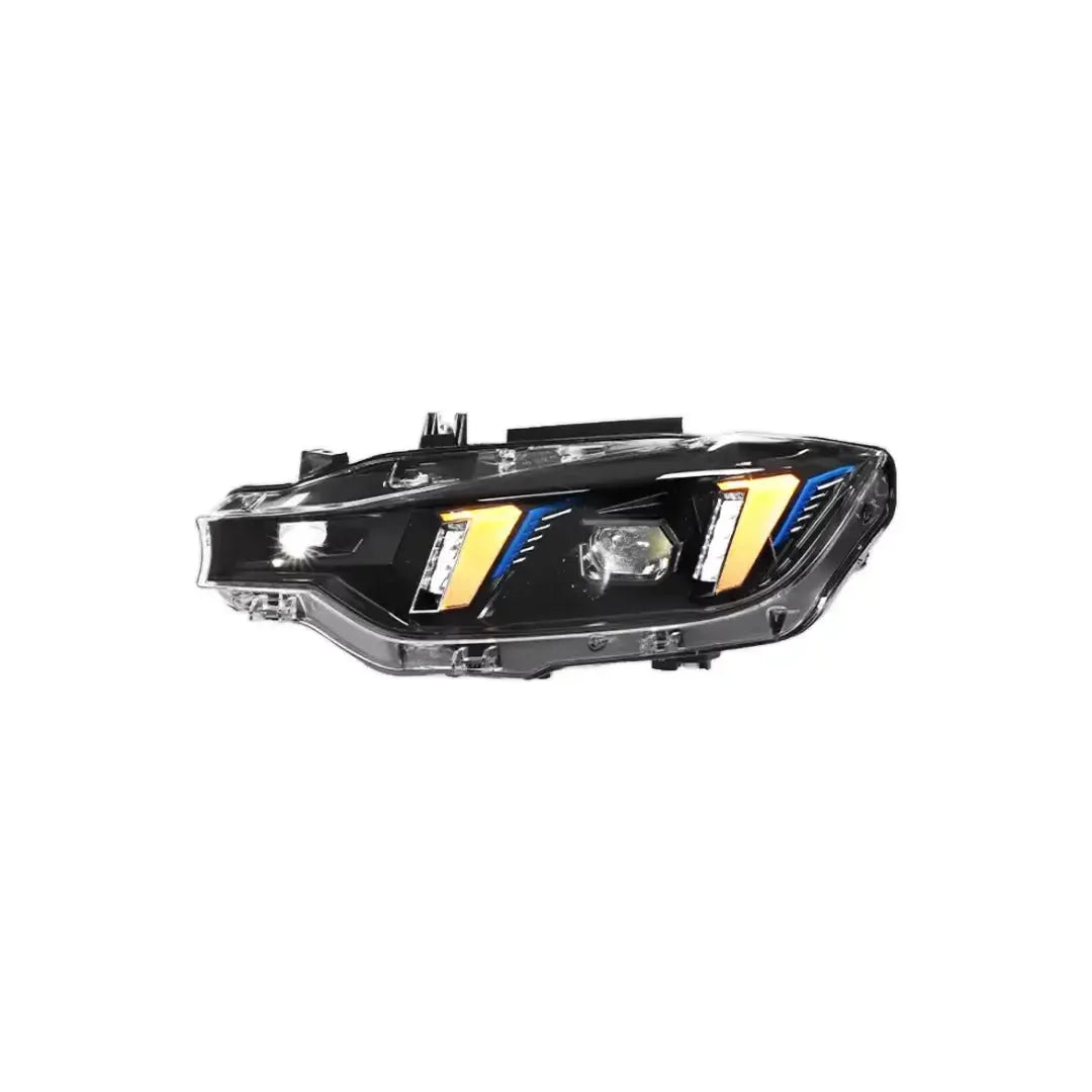 Snake Eye Style LED Headlight with White/Yellow DRL - BMW F80 M3 & F30 3 Series