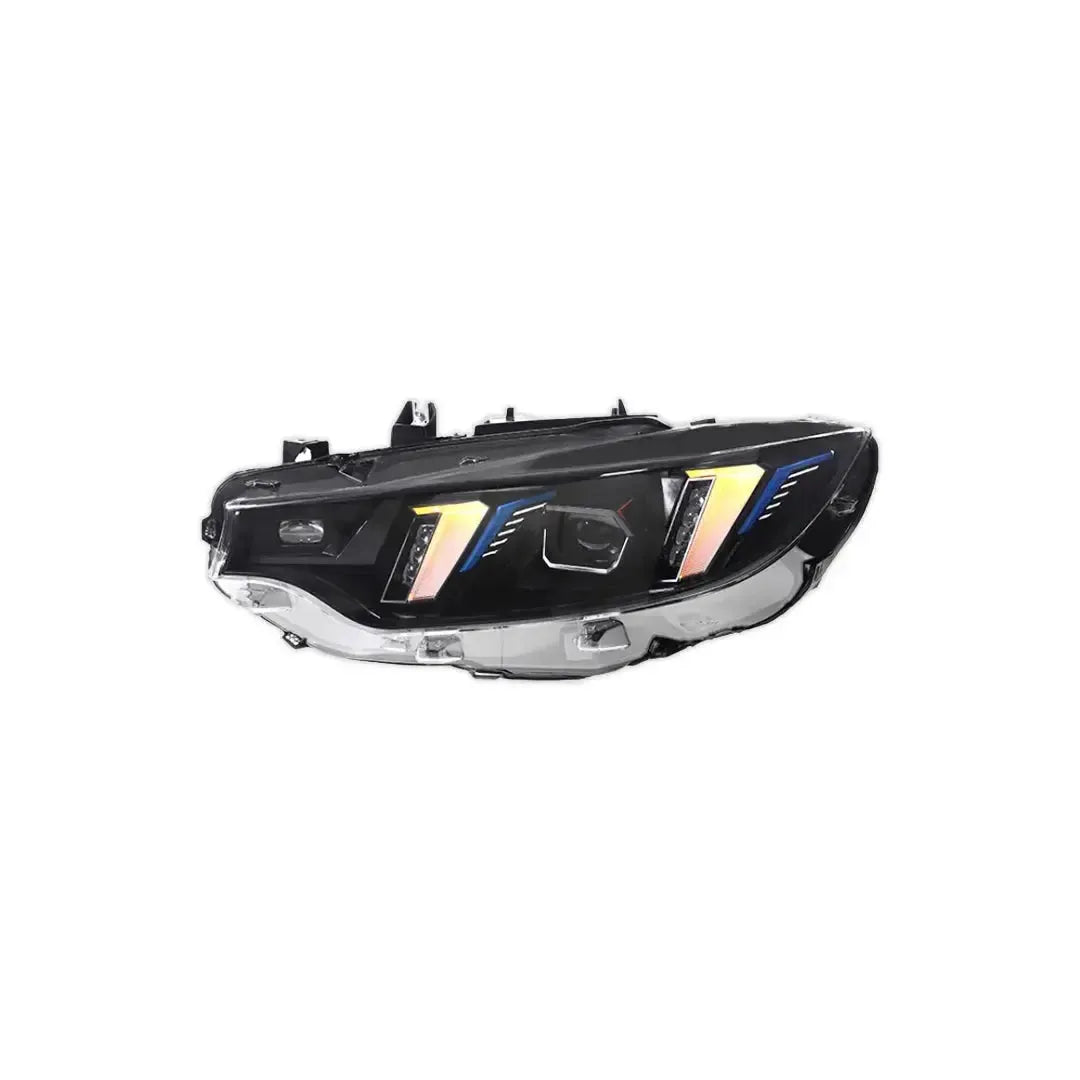 Snake Eye Style LED Headlight with White/Yellow DRL - BMW F82/F83 M4 & F32/F33/F36 4 Series
