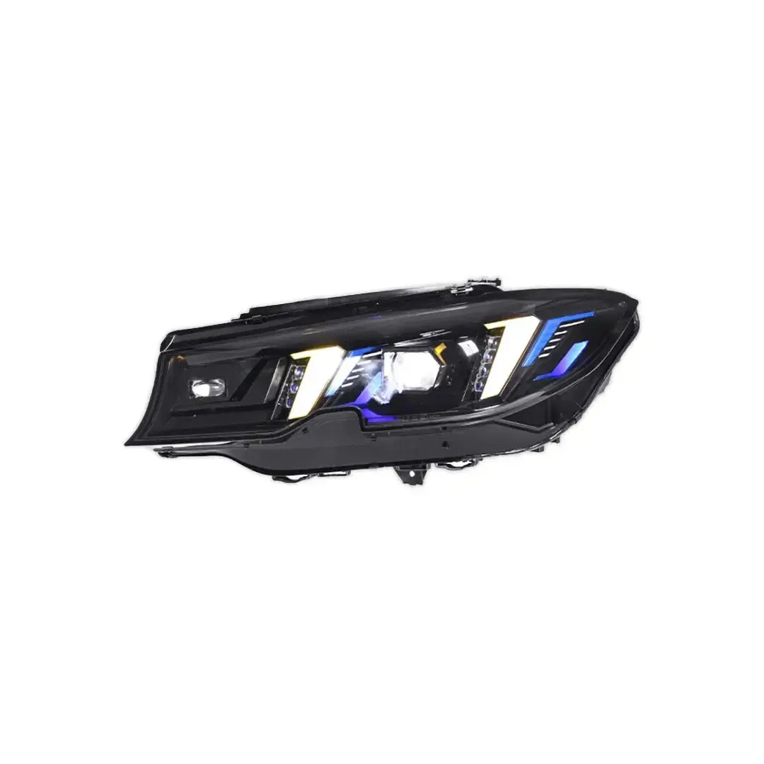Snake Eye Style LED Headlight With White/Yellow DRL - BMW G20 3 Series