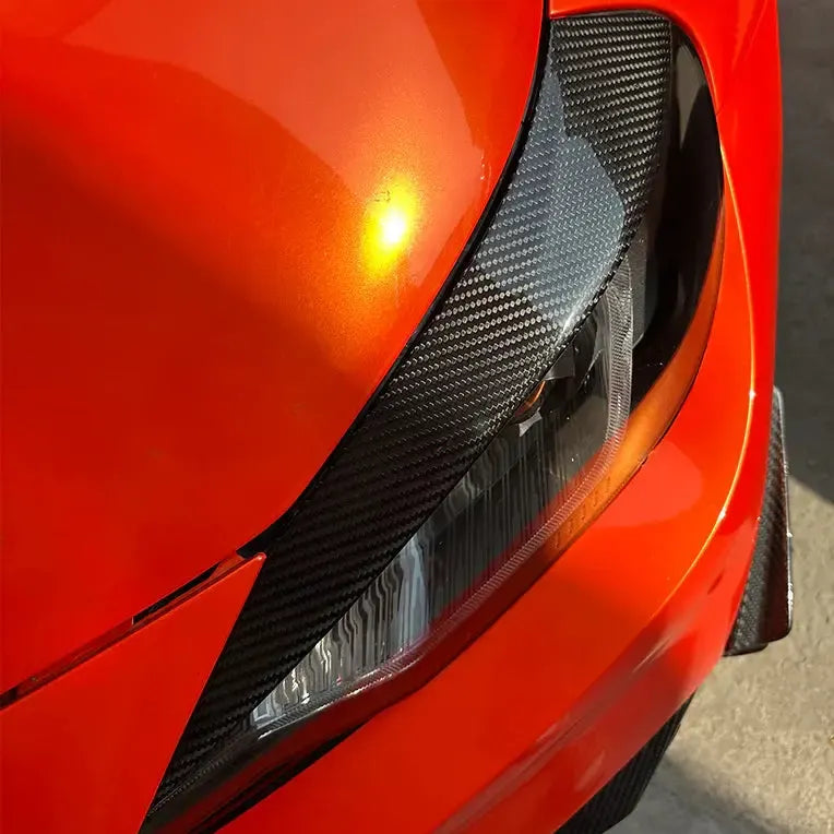 Carbon Fiber Headlight Trim Set - BMW G87 M2 & G42 2 Series