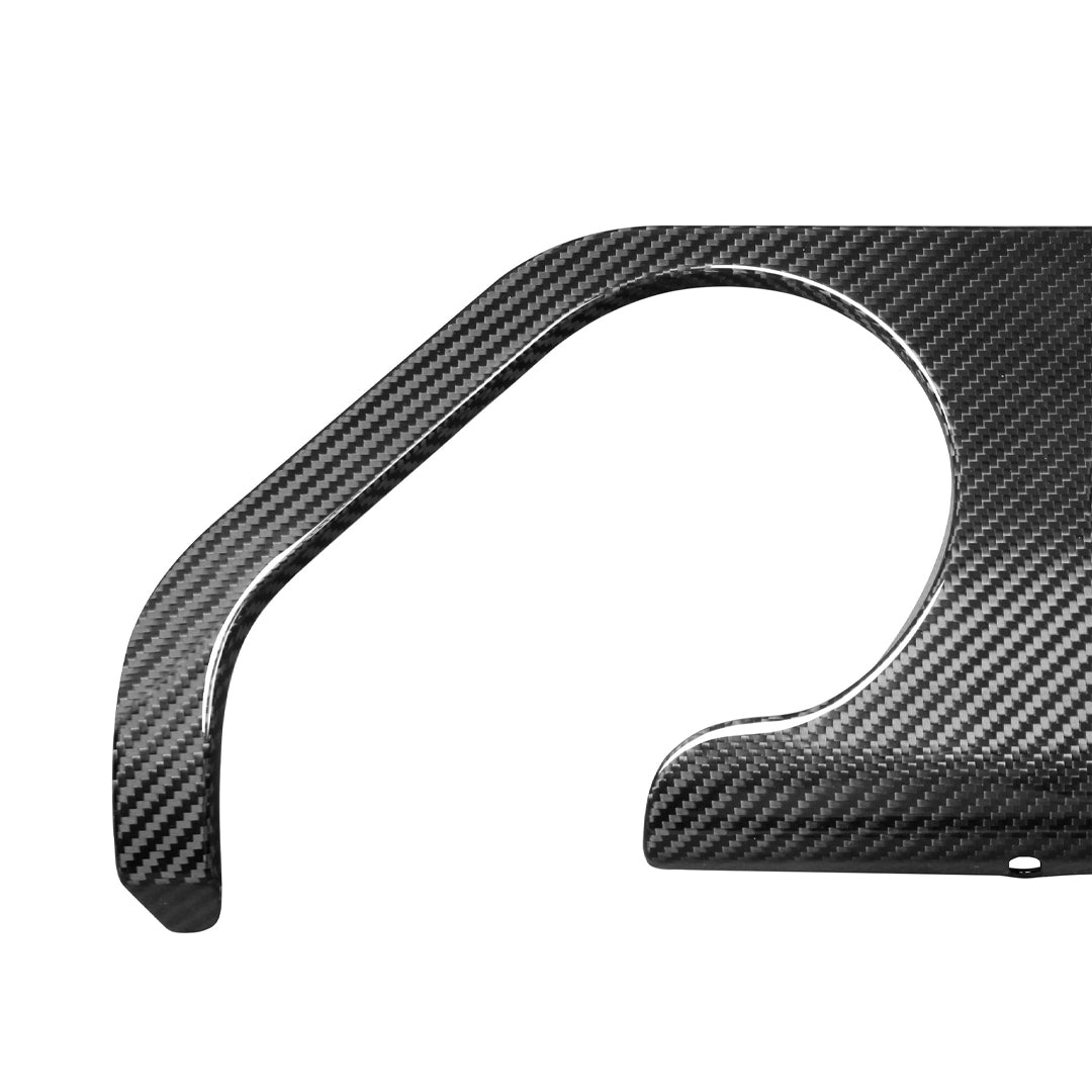 MP Exhaust Style Carbon Fiber Rear Diffuser Center Trim - BMW G80 M3 & G82/G83 M4
