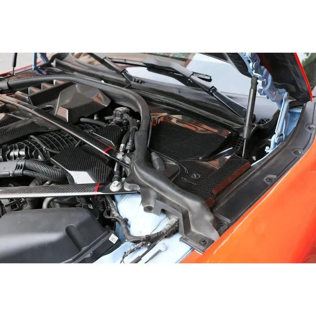 Carbon Fiber Top Corner Engine Bay Cover Set - BMW G80 M3 & G82/G83 M4