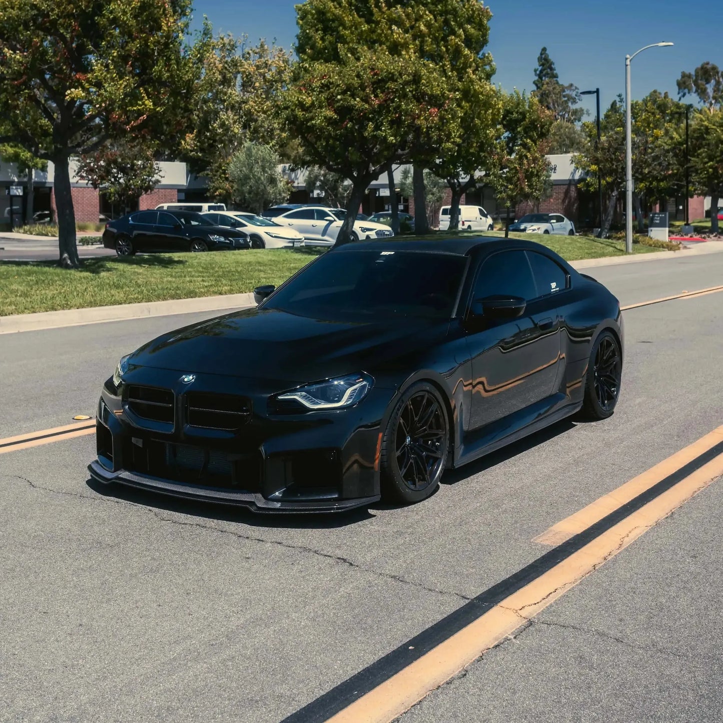 AN Adjustable Style Carbon Fiber Front Lip - BMW G87 M2