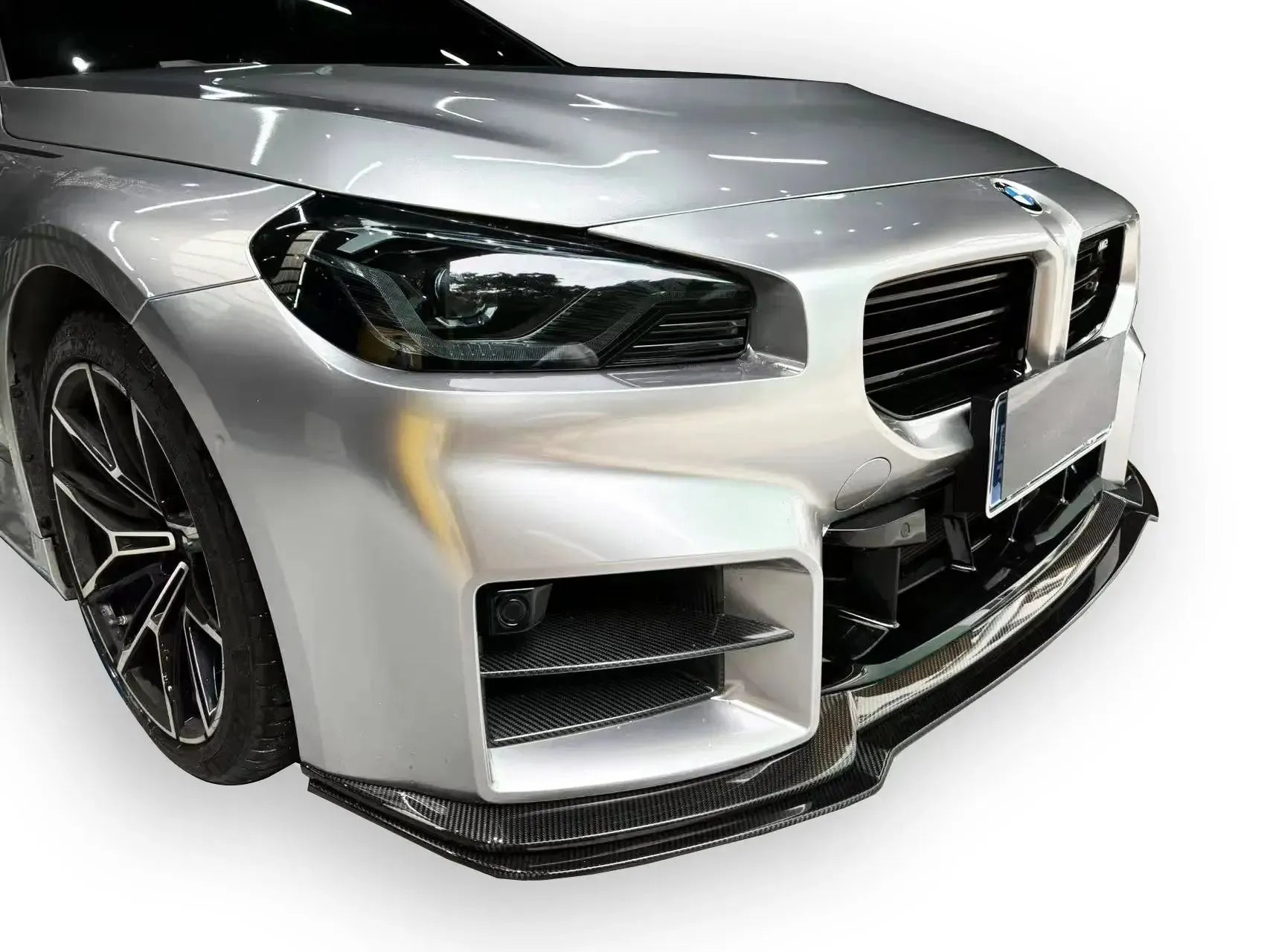 AN Adjustable Style Carbon Fiber Front Lip - BMW G87 M2