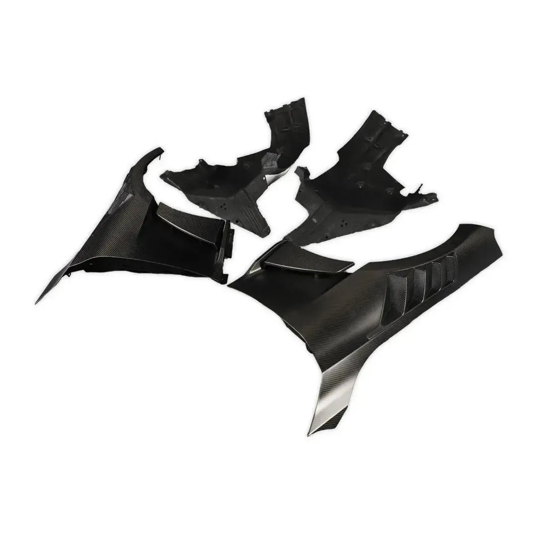 AN Style Carbon Fiber Front Fender With Liner - BMW G87 M2