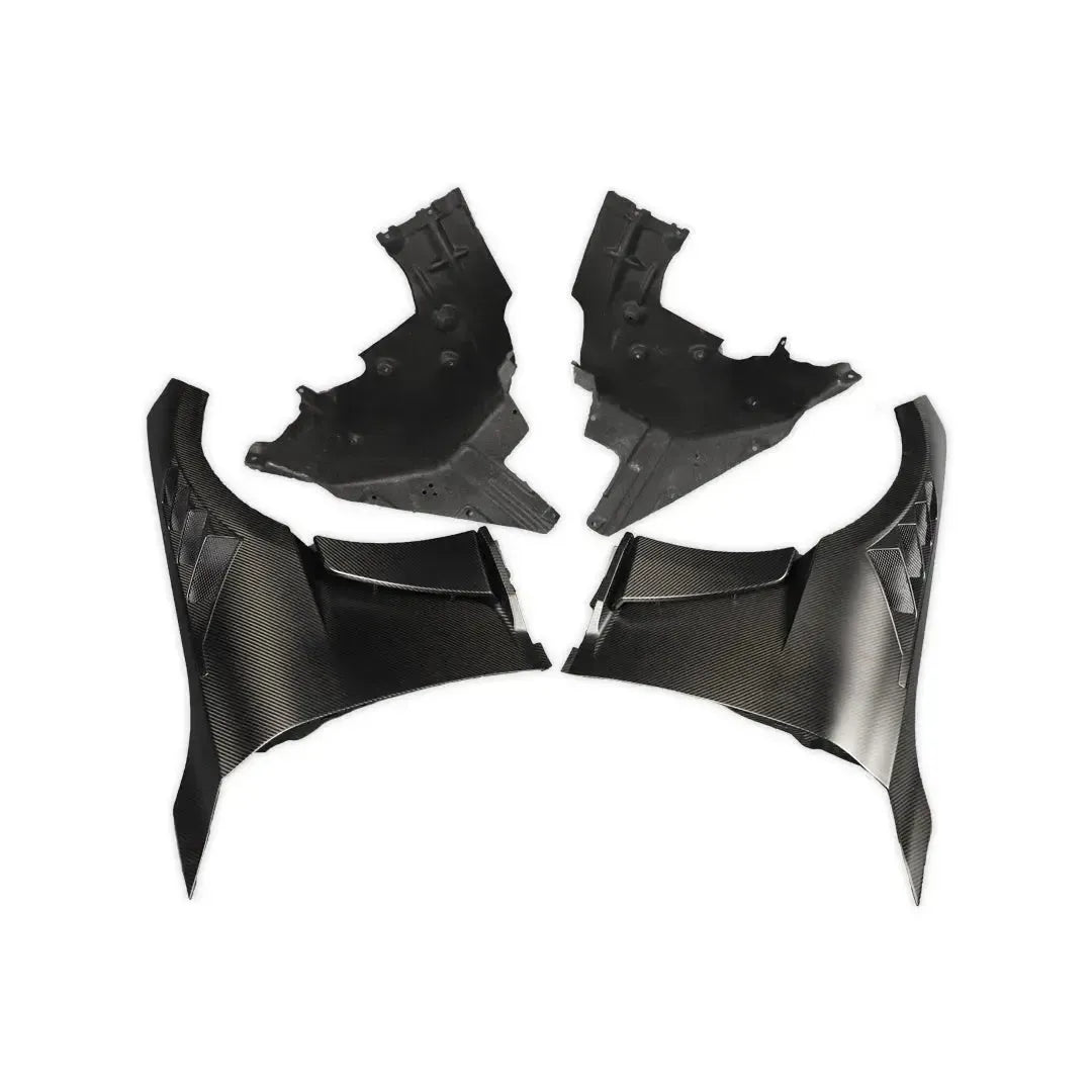 AN Style Carbon Fiber Front Fender With Liner - BMW G87 M2