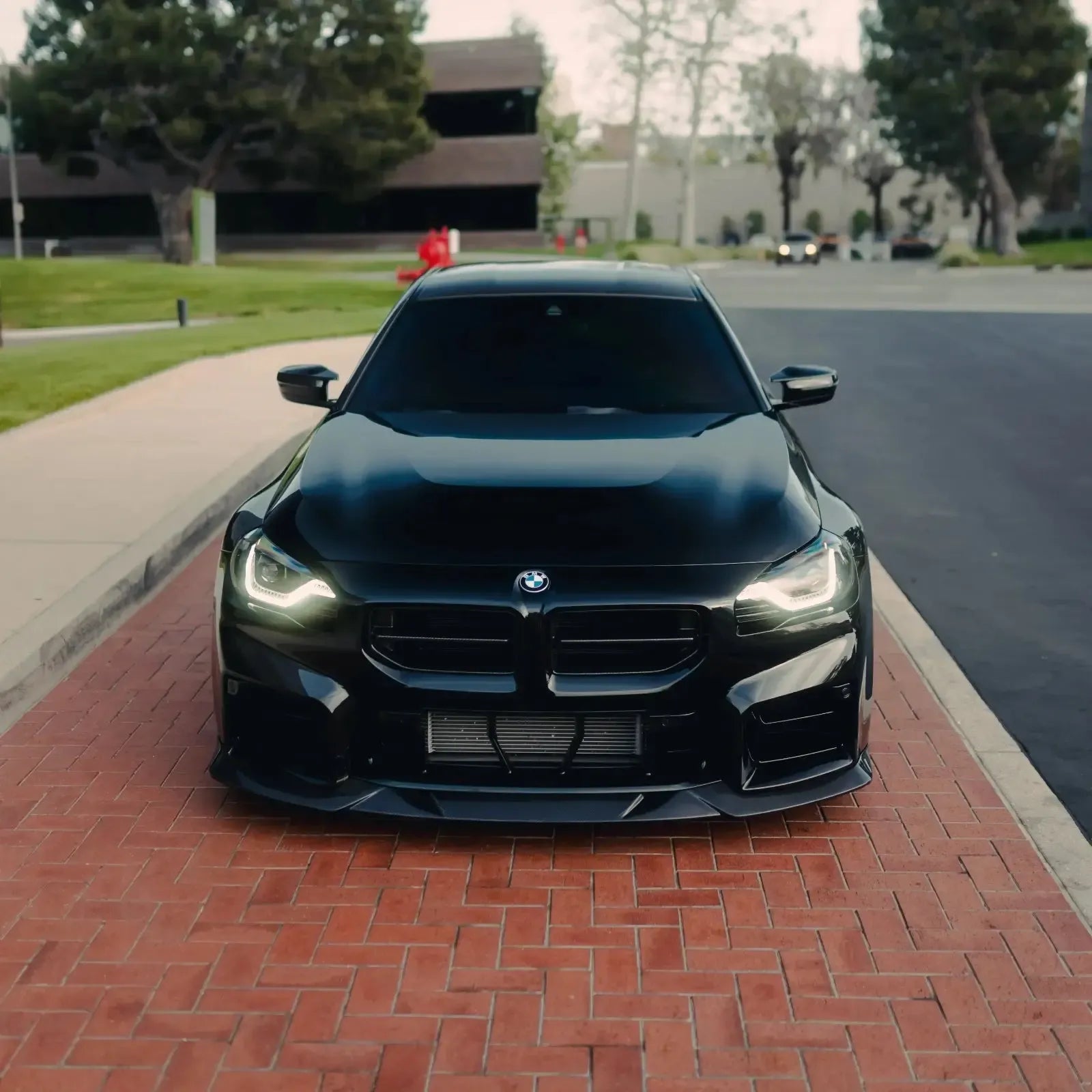 AN Style Carbon Fiber Front Grilles - BMW G87 M2