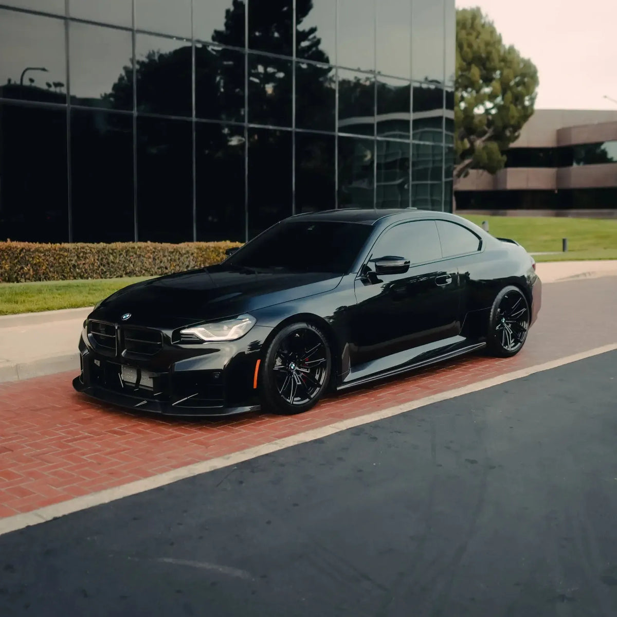 AN Style Carbon Fiber Front Grilles - BMW G87 M2
