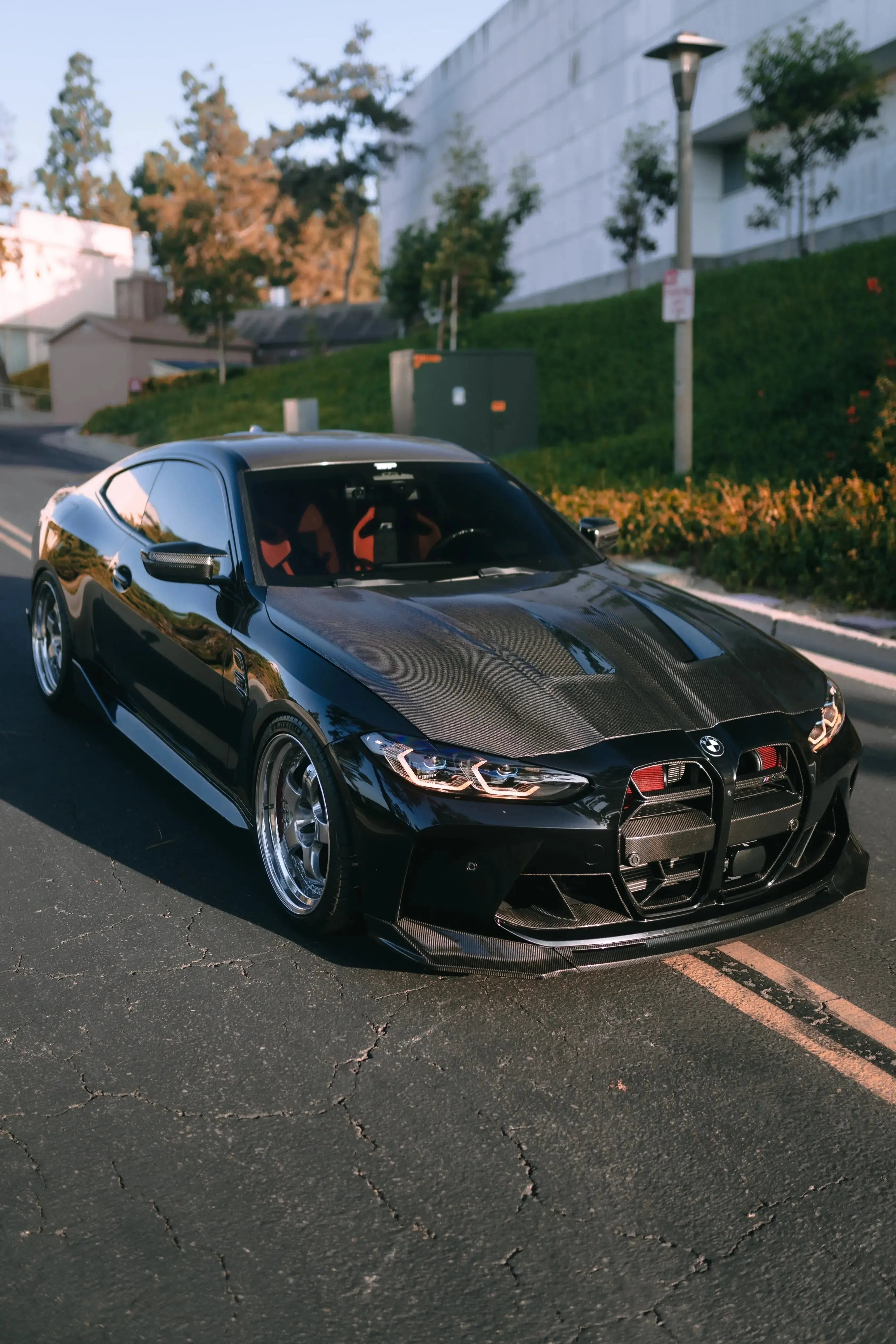 AN Style Carbon Fiber Front Hood - BMW G80 M3 & G82 / G83 M4