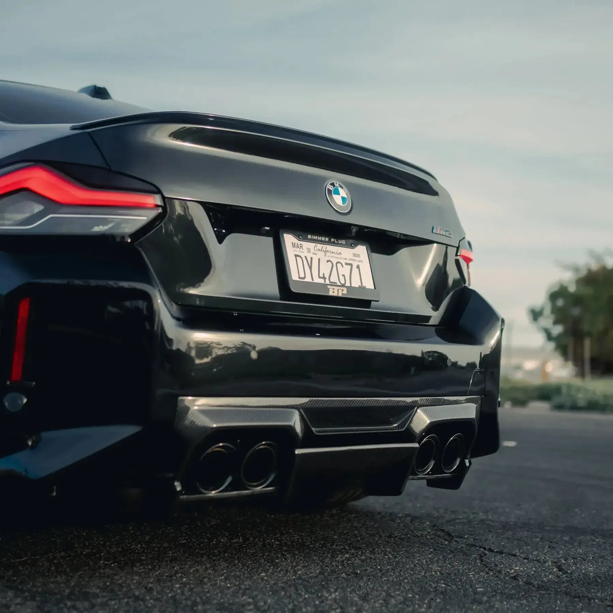 AN Style Carbon Fiber Rear Diffuser - BMW G87 M2