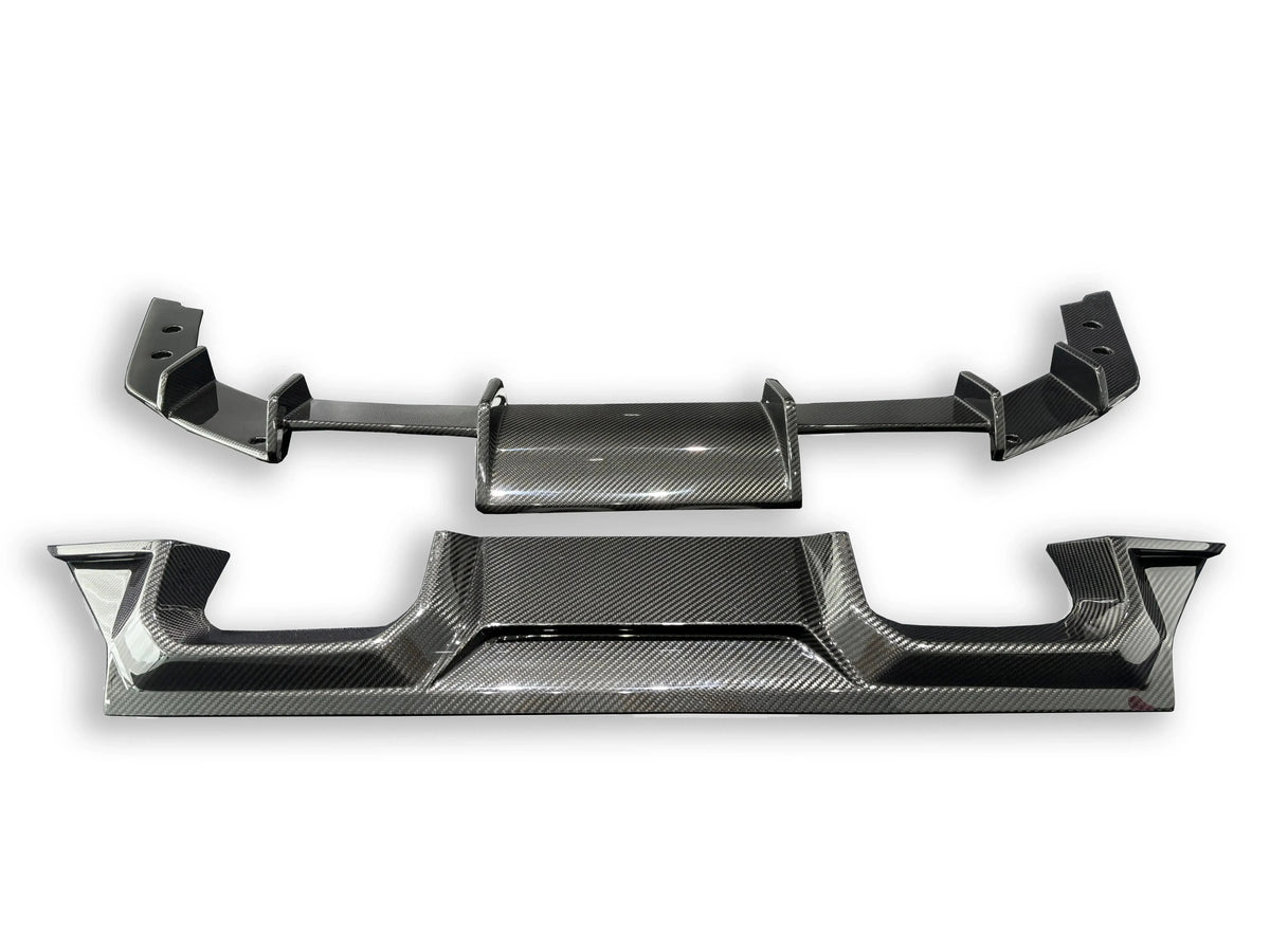 AN Style Carbon Fiber Rear Diffuser - BMW G87 M2