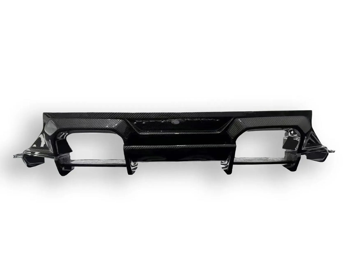 AN Style Carbon Fiber Rear Diffuser - BMW G87 M2