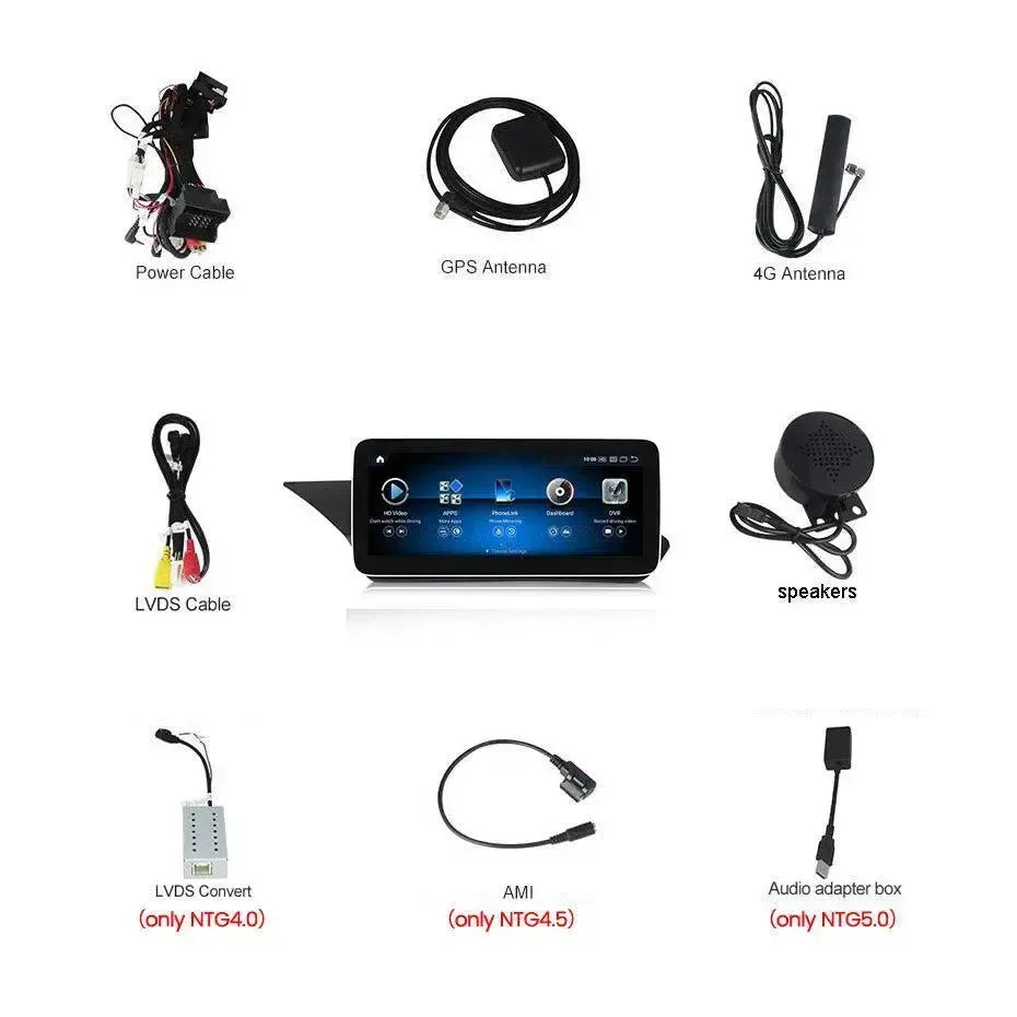 Apple CarPlay & Android Auto Android Screen Upgrade - Mercedes Benz E Class sedan W211 W212