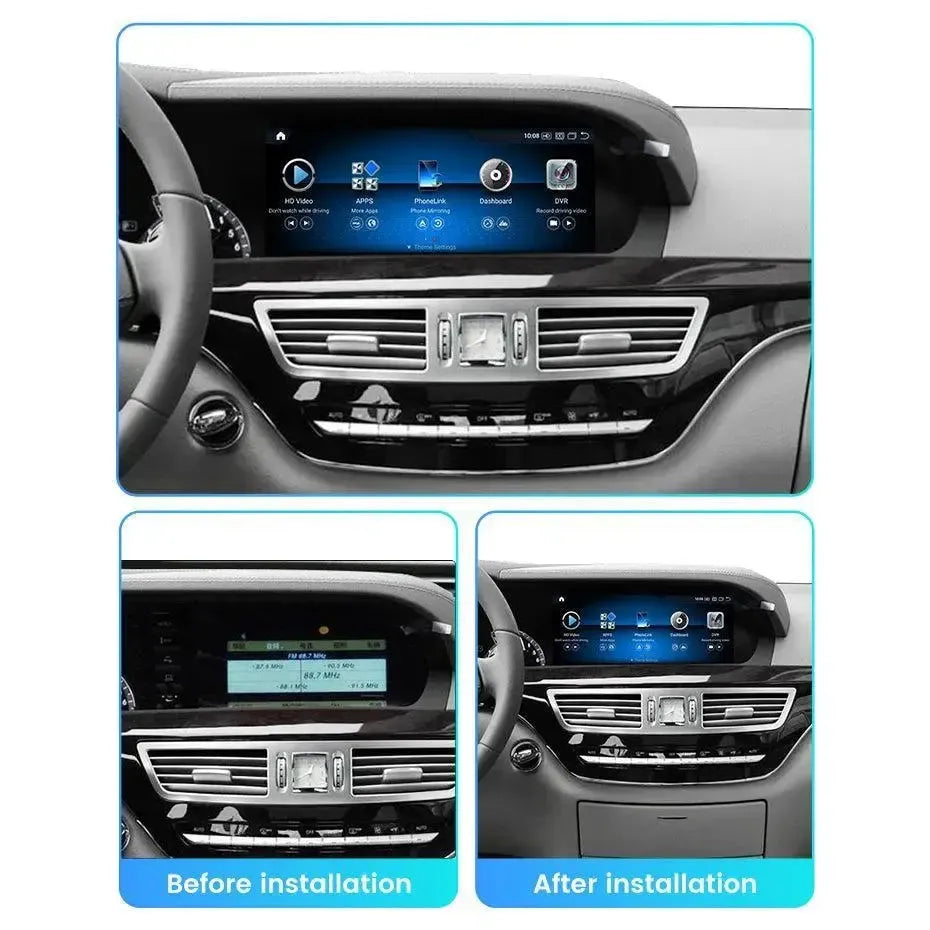 Apple CarPlay & Android Auto Android Screen Upgrade - Mercedes Benz S Class W221