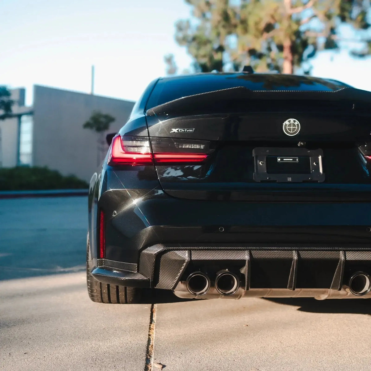 BMW G8X M3/M4 Carbon Fiber Rear Canard Splitters
