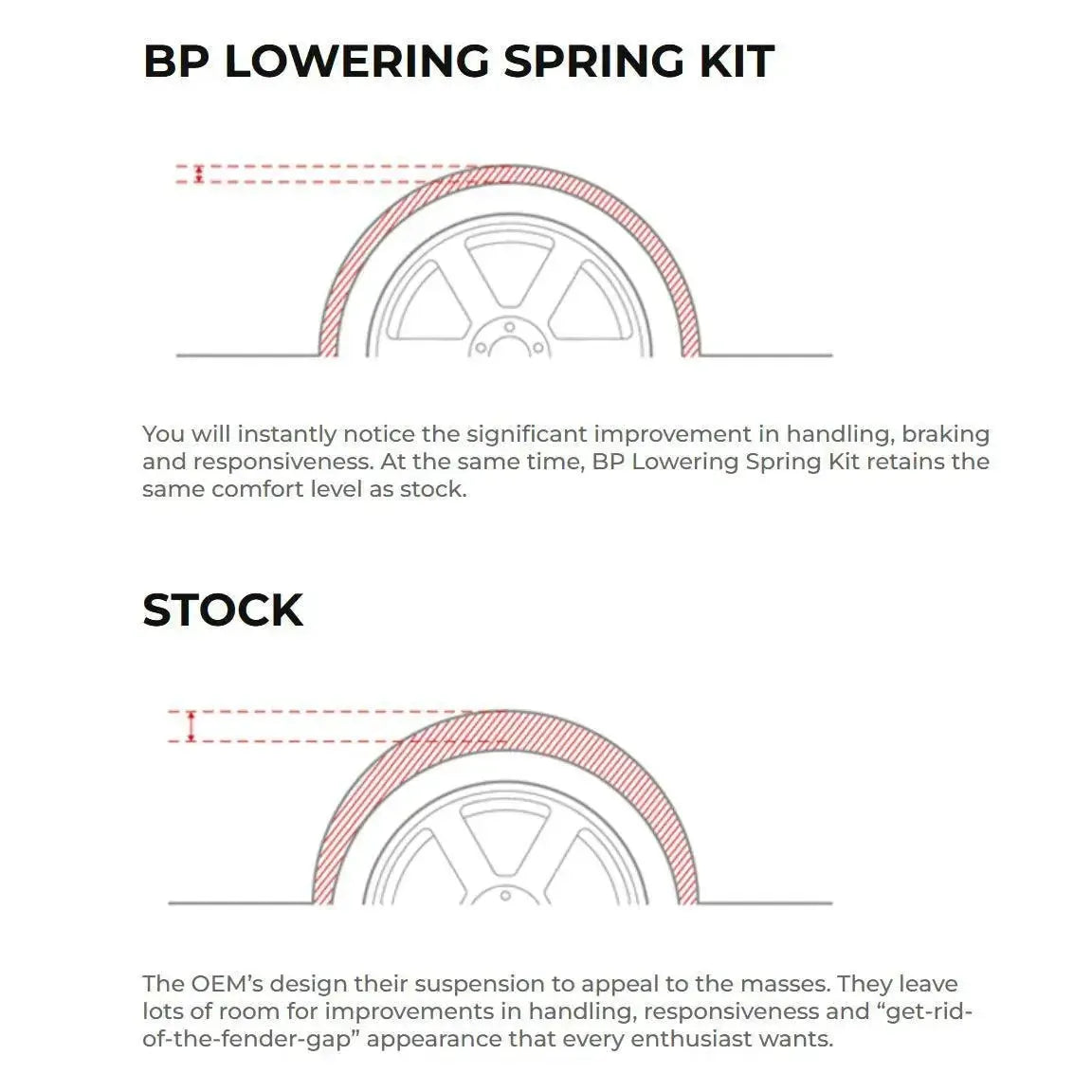 BP Lowering Spring Kit - BMW F Chassis