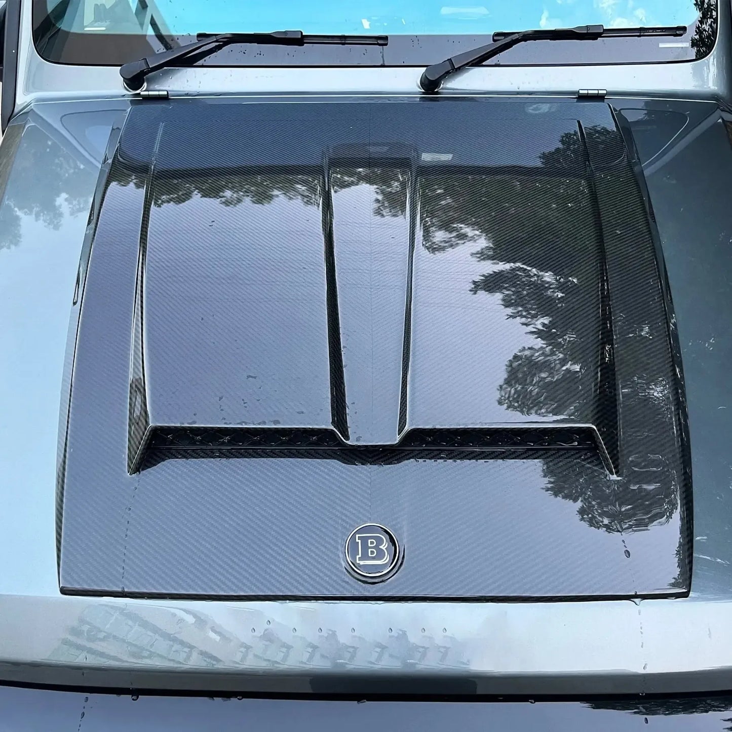 BRB G900 Style Carbon Fiber Engine Hood - G Wagon W464 G350 & G500 & G63