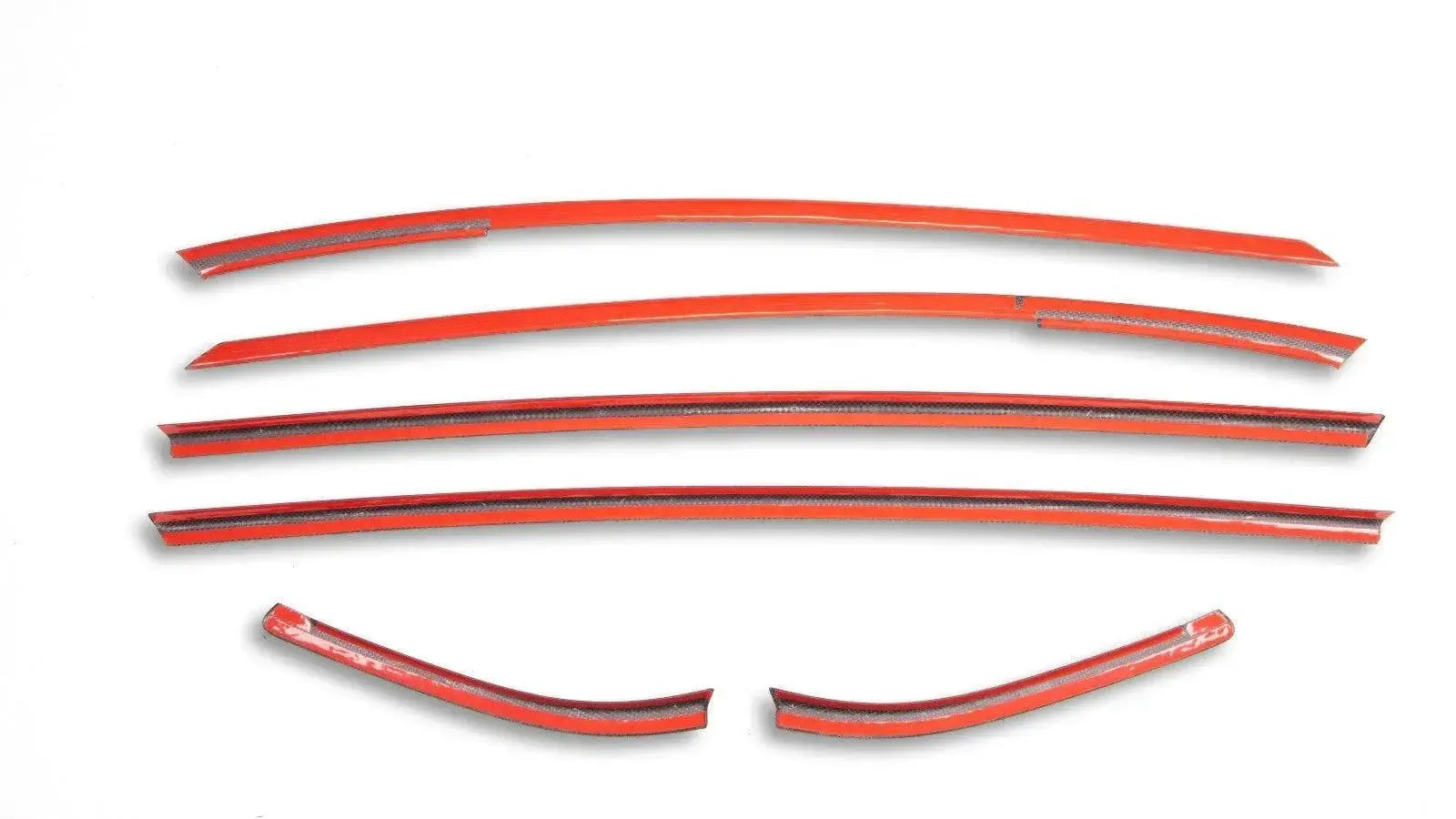Carbon Fiber Door Window Molding Trim Set - Toyota A90 Supra