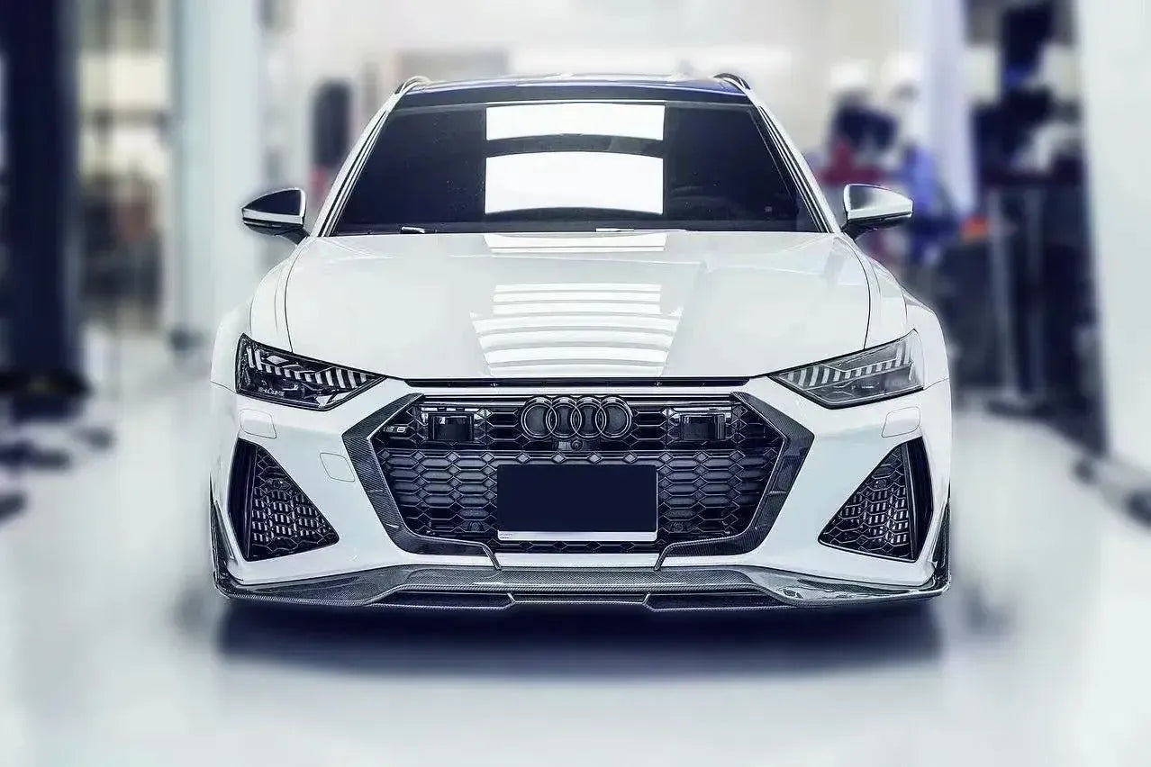 Carbon Fiber Front Bumper Air Vent Trims - Audi RS6 / RS7