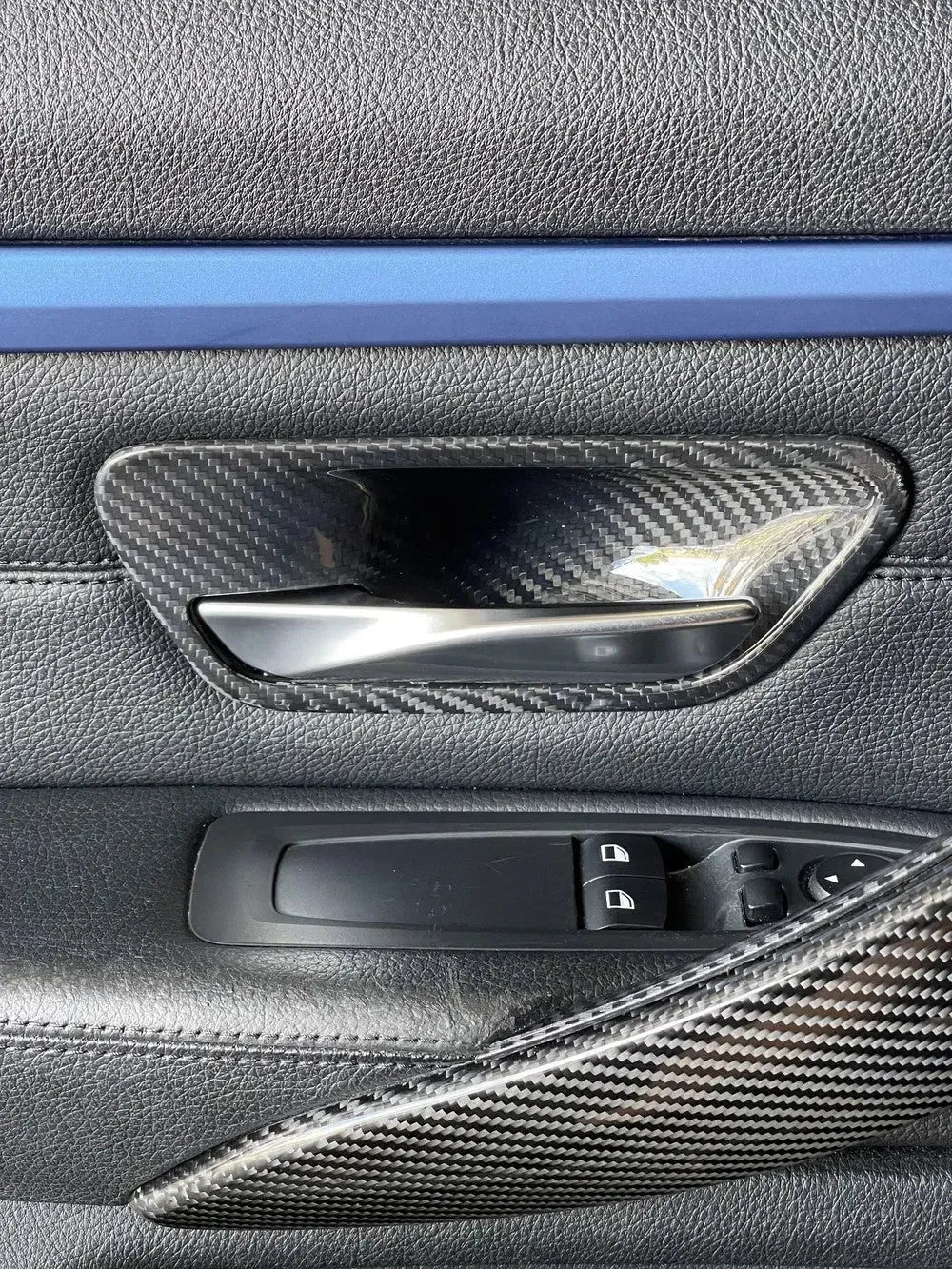 Carbon Fiber Interior Door Bowl Trim Set - BMW F Chassis