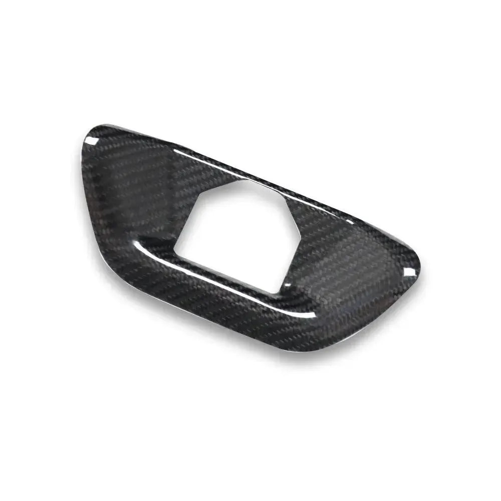 Carbon Fiber Rear Trunk Hood Lock Replacement Cover - Toyota A90 Supra