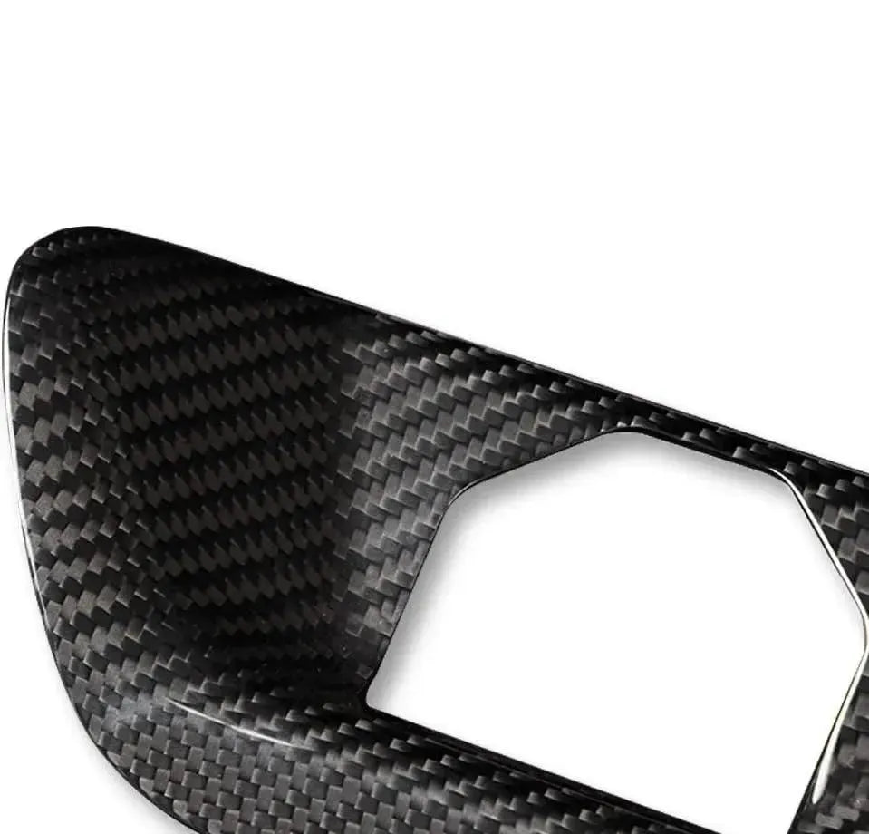 Carbon Fiber Rear Trunk Hood Lock Replacement Cover - Toyota A90 Supra