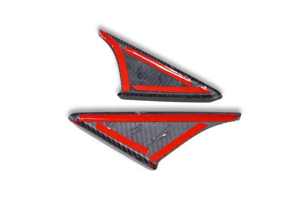 Carbon Fiber Side Mirror Triangle Trims - Toyota A90 Supra