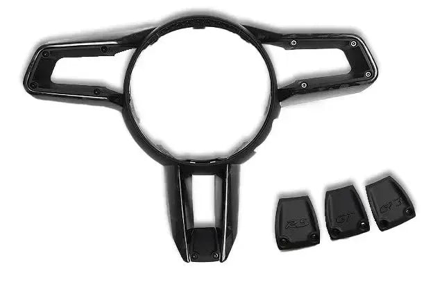 Carbon Fiber Steering Wheel Trim - Porsche 992 Carrera
