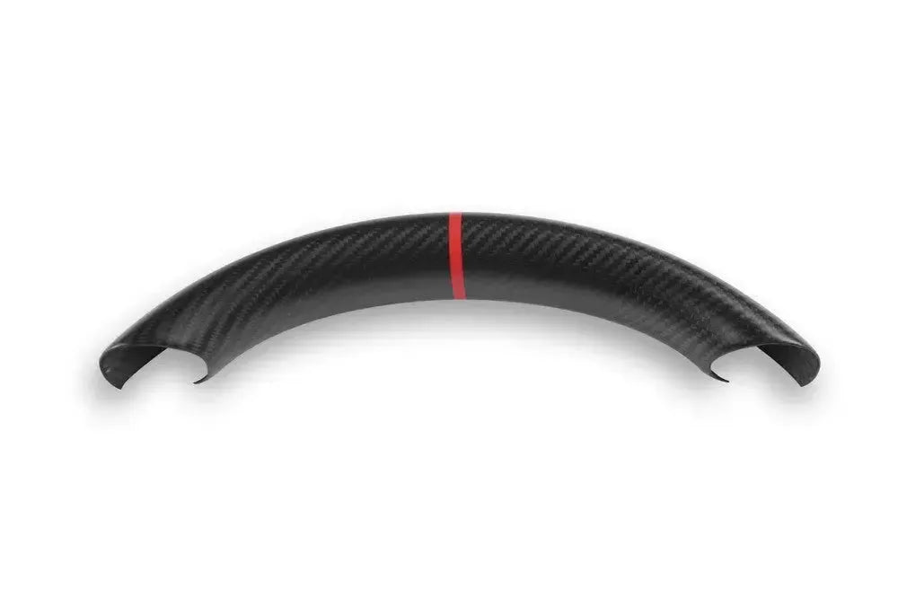 Carbon Fiber Steering Wheel Upper Cover - Tesla Model 3 & Y
