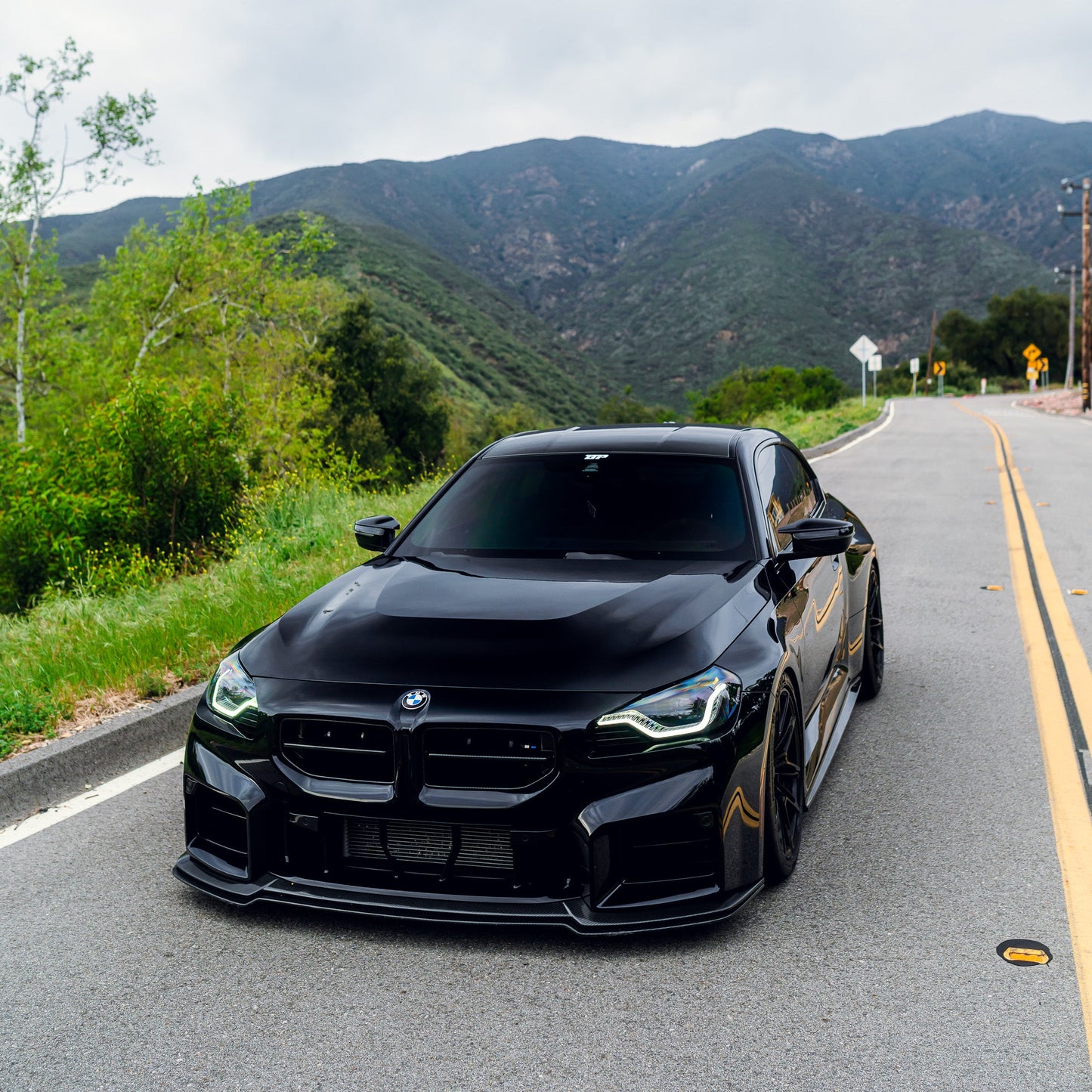 AN Adjustable Style Carbon Fiber Front Lip - BMW G87 M2