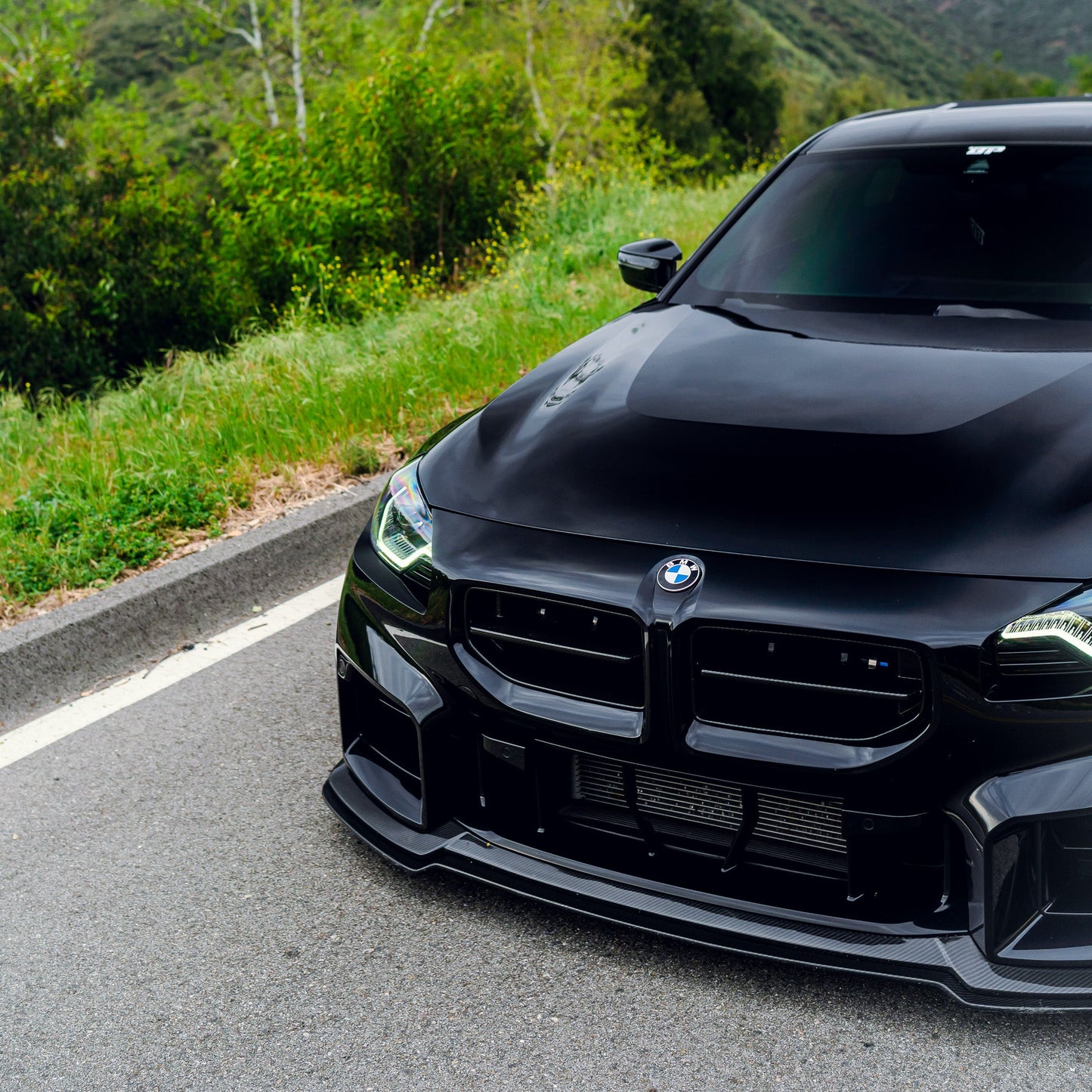 AN Adjustable Style Carbon Fiber Front Lip - BMW G87 M2