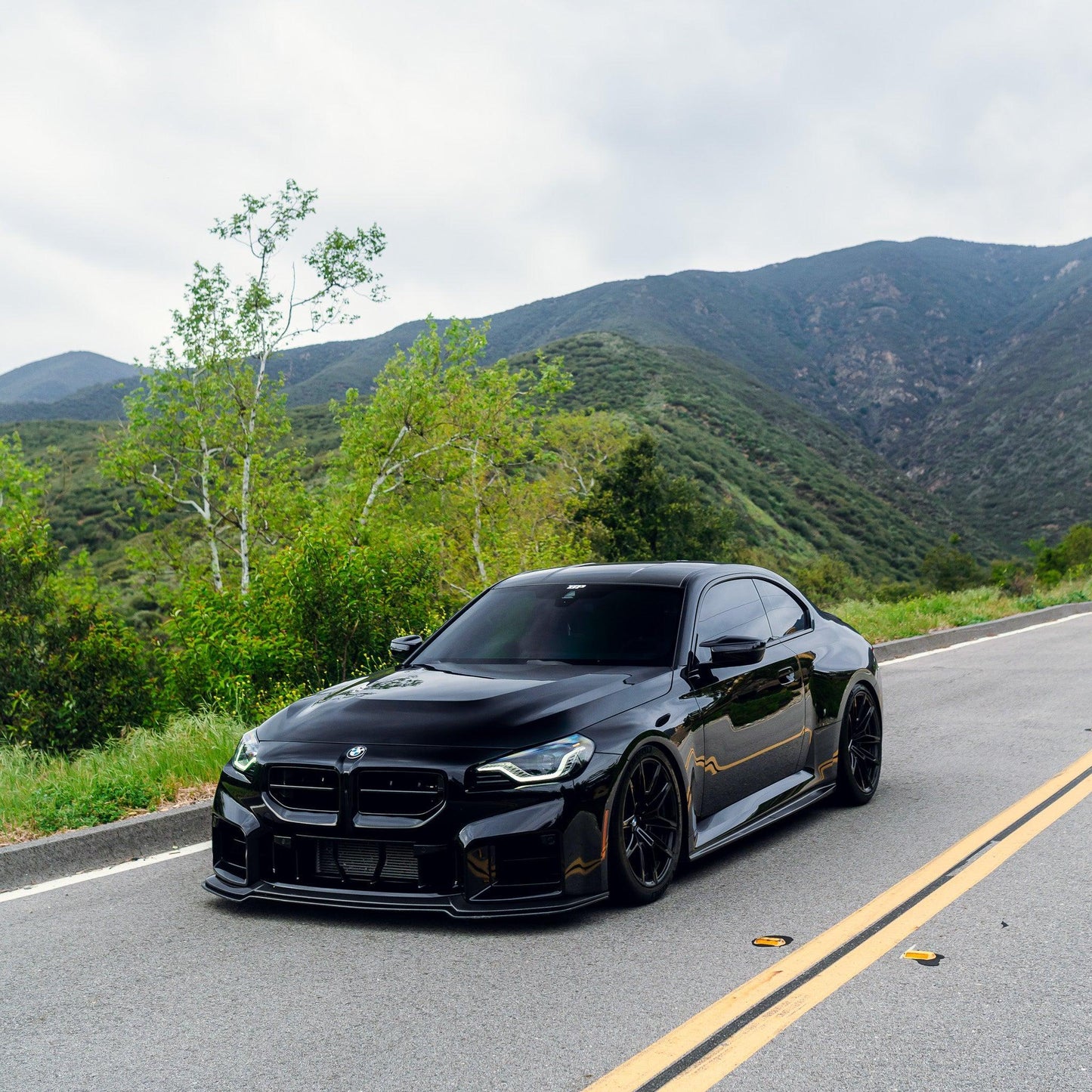 AN Adjustable Style Carbon Fiber Front Lip - BMW G87 M2