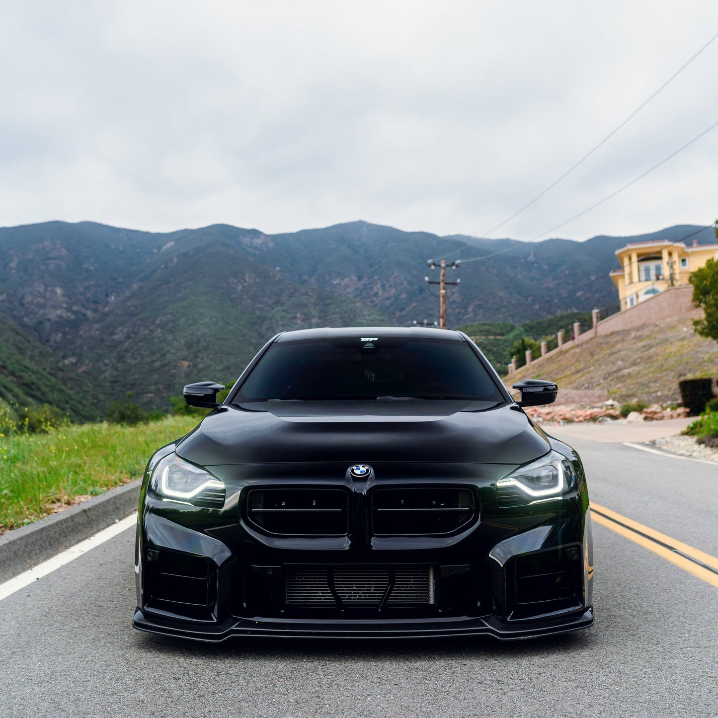 AN Adjustable Style Carbon Fiber Front Lip - BMW G87 M2