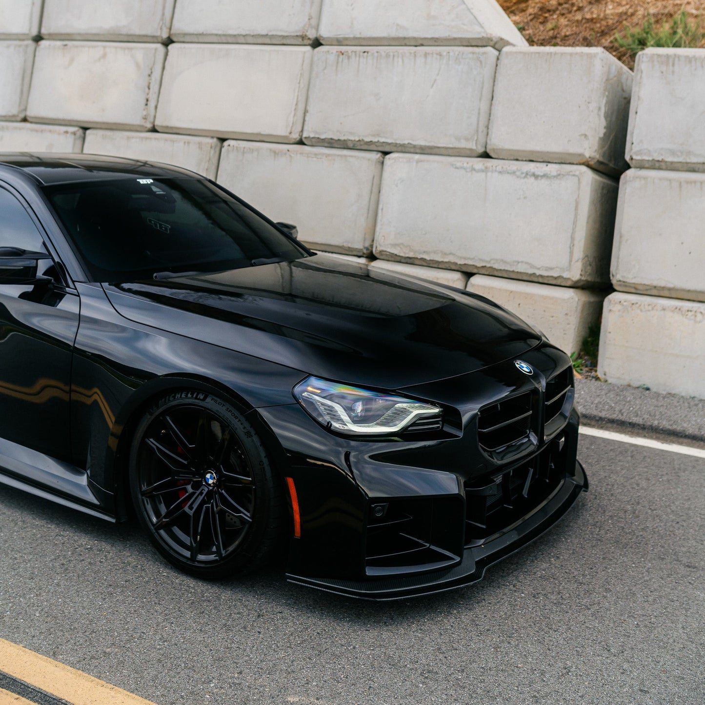 AN Adjustable Style Carbon Fiber Front Lip - BMW G87 M2