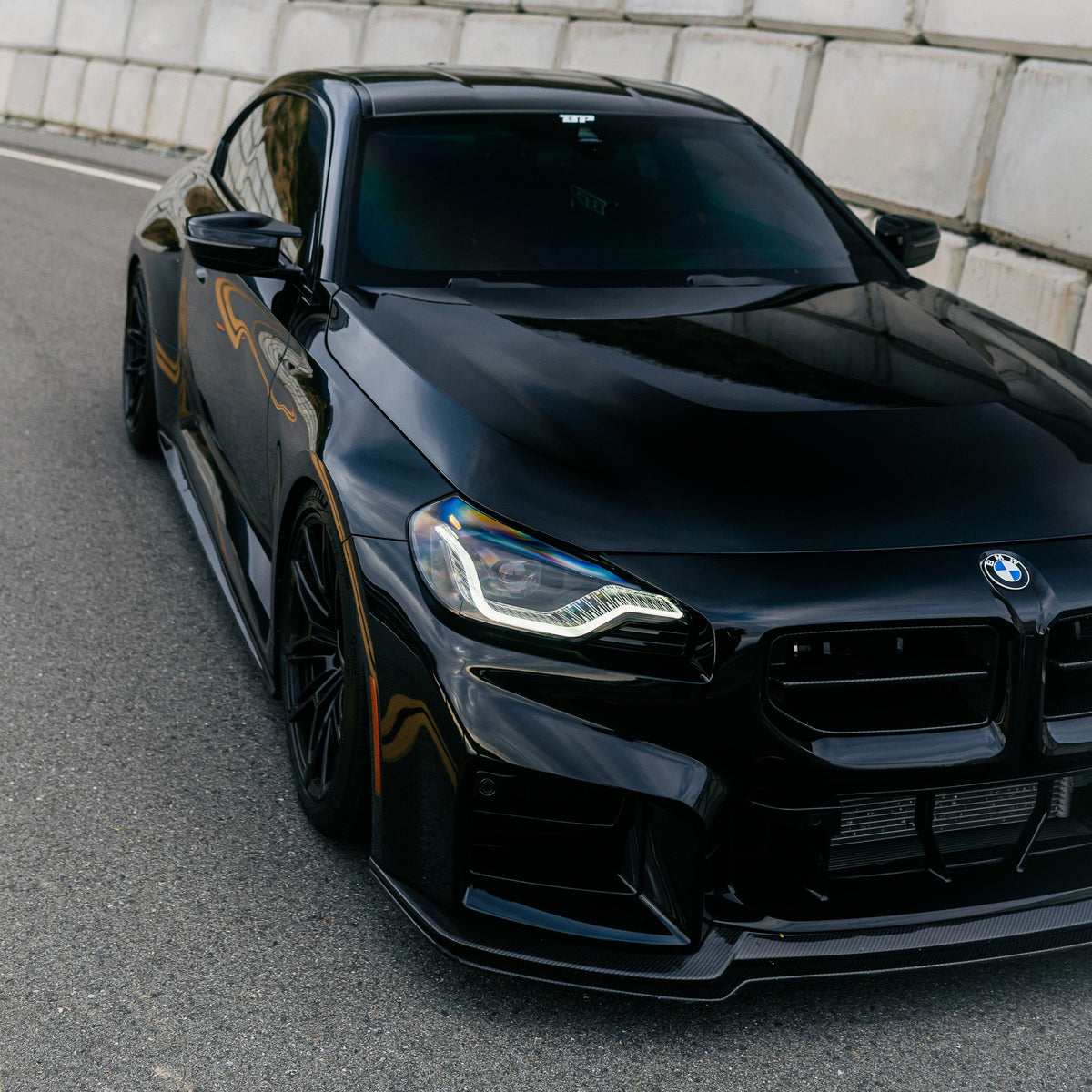 AN Adjustable Style Carbon Fiber Front Lip - BMW G87 M2