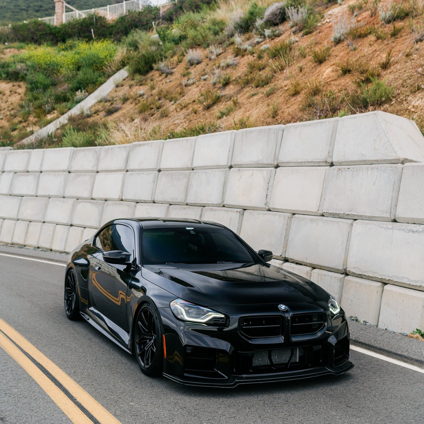 AN Adjustable Style Carbon Fiber Front Lip - BMW G87 M2